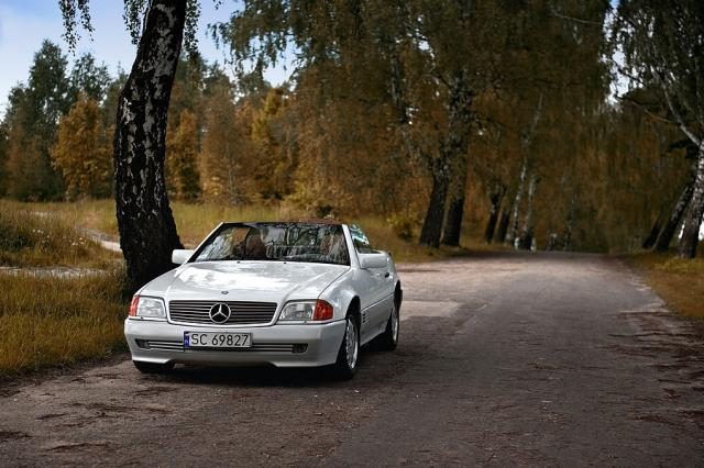 Mercedes Biały mercedes kabriolet cabrio – zdjęcie 5