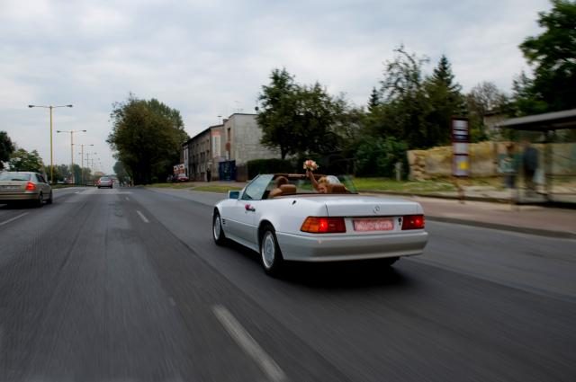 Mercedes Biały mercedes kabriolet cabrio – zdjęcie 6