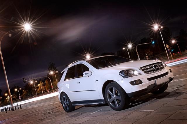 Mercedes LUKSUSOWY BIAŁY ML DO ŚLUBU - WARSZAWA – zdjęcie 5
