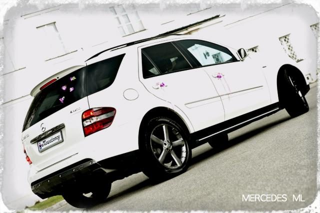 Mercedes ML BIAŁY IDEALNE AUTO DO ŚLUBU – zdjęcie 5